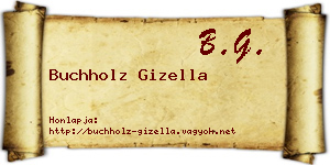Buchholz Gizella névjegykártya